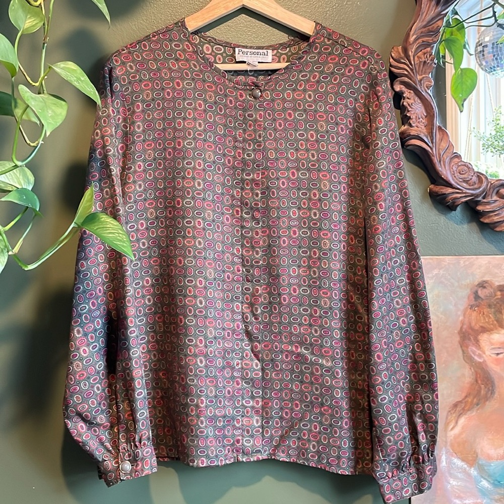 Retro work blouse